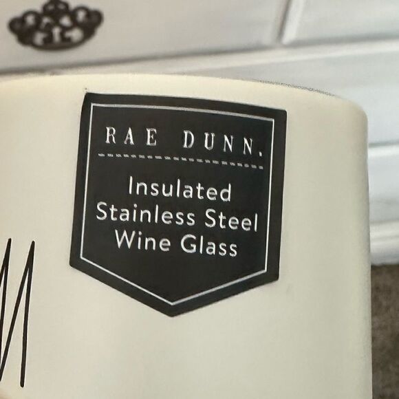 Rae Dunn Mom Life insulated‎ Stainless Steel Wine Glass - Picture 5 of 8